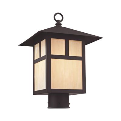 Livex Lighting 2134-07 Montclair Mission 1-Light Fixture, Bronze