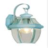 Livex Lighting 2151-06 Monterey 1 Light Outdoor Verdigris Finish Solid Brass Wall Lantern with Clear Beveled Glass view 1