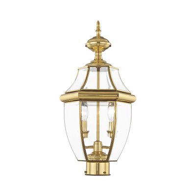 Livex Lighting 2254-02 Monterey 2-Light Fixture, Polished Brass
