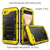 Beasyjoy for iPhone SE 2022/3rd/2020/8/7 Metal Case, Waterproof Heavy Duty with Screen Protector, Full Body Protective Shockproof Military Grade Drop-Proof Defender Durable Phone Case, Yellow view 2