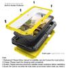 Beasyjoy for iPhone SE 2022/3rd/2020/8/7 Metal Case, Waterproof Heavy Duty with Screen Protector, Full Body Protective Shockproof Military Grade Drop-Proof Defender Durable Phone Case, Yellow view 3