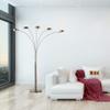 Artiva USA LED207901AB Micah Modern Micah 88" LED 5-Arch Floor Lamp, Antique Satin Brass view 3