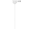 LIN XIAO HAO mayu Retro Industry Pendant Lighting E27 Simple Aluminum Small Pendant Lamp Living Room Restaurant Bar Ceiling Light (White, 1 Meter) view 3
