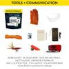 Complete Earthquake Bag - Emergency kit for Earthquakes, Hurricanes, Wildfires, Floods + Other disasters (4 Person, 3 Days) view 3