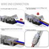 GooChan 2-Pin LED Connector for 10MM Wide Waterproof Single Color LED Strip Light- Strip to Wire Quick Connection view 3