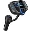 (Upgraded Version) Bluetooth FM Transmitter, Sumind Wireless Radio Adapter Hands-Free Car Kit with 1.7 Inch Display, QC3.0 and Smart 2.4A Dual USB Ports, AUX Input/Output, TF Card Mp3 Player view 1