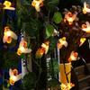 DINOWIN Honey Bees Lights, Bee String Lights Solar Power Honeybee Fairy String Lights Waterproof 30 LED for Outdoor Garden Summer Party Wedding Xmas Decoration (Warm White) view 3