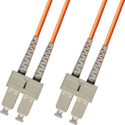 50 Meter OM1 Multimode Duplex Fiber Optic Cable (62.5/125) - SC to SC - Orange