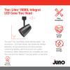 Juno Lighting Dimmable 9.5W LED Trac Head, 50W Equivalent, Black view 2
