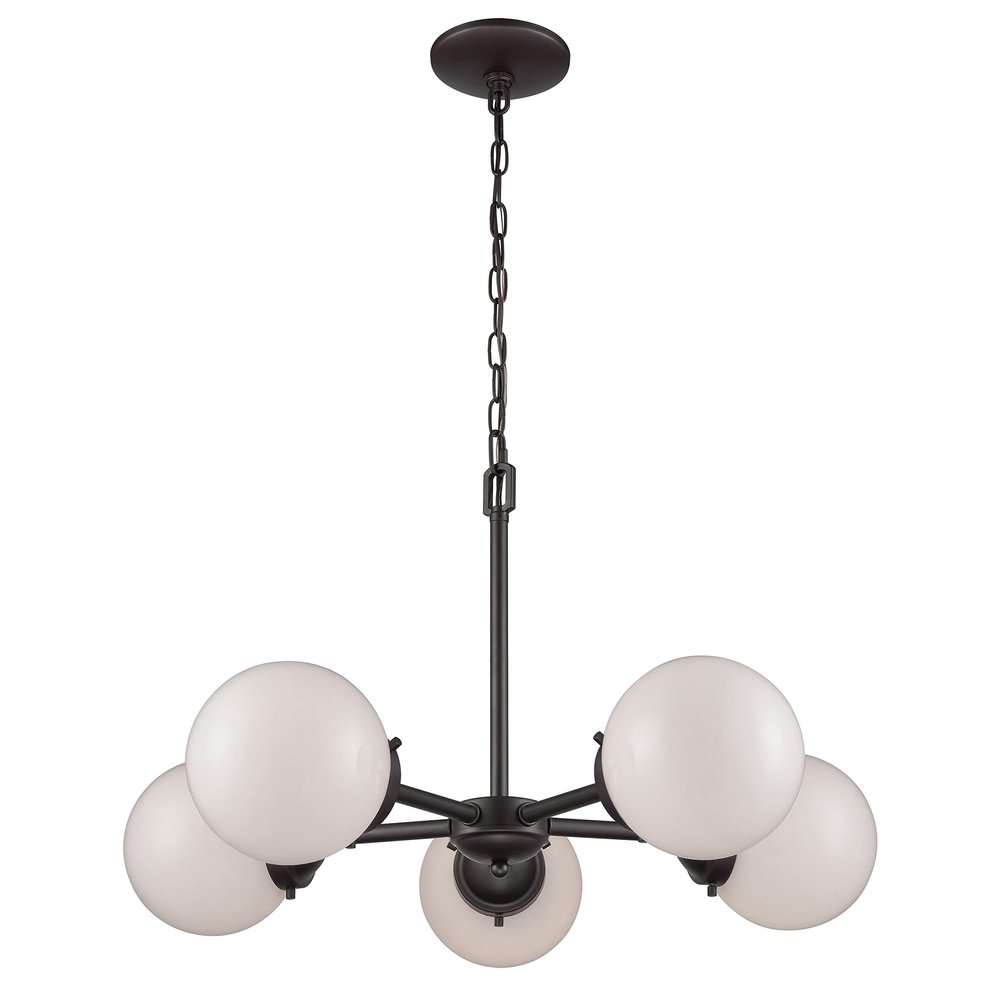 Thomas Lighting Beckett 26 inch Wide 5-Light Chandelier in Oil Rubbed Bronze