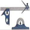 Fowler 52-385-012 Steel Combination Square Set Includes with Baked Blue Enamel Finish, 4R Graduation Interval, 12" Length view 1