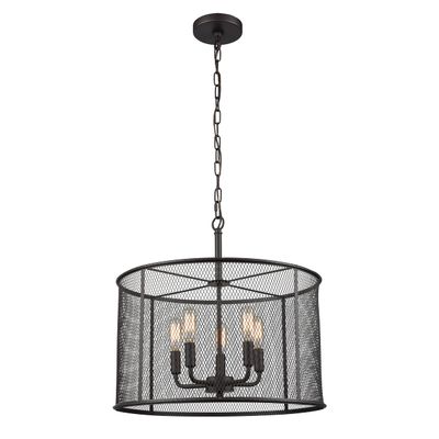 Thomas Lighting Williamsport 18 inch Wide 5-Light Chandelier in Oil Rubbed Bronze