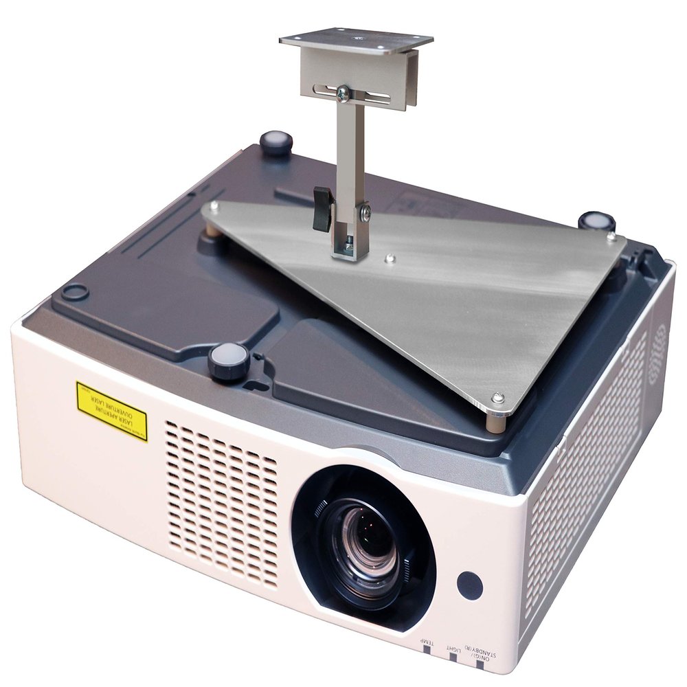 PCMD, LLC. Projector Ceiling Mount Compatible with Panasonic PT-VX610U VX615N VX615NU VZ470U VZ580 with Lateral Shift Coupling (8-Inch Extension)