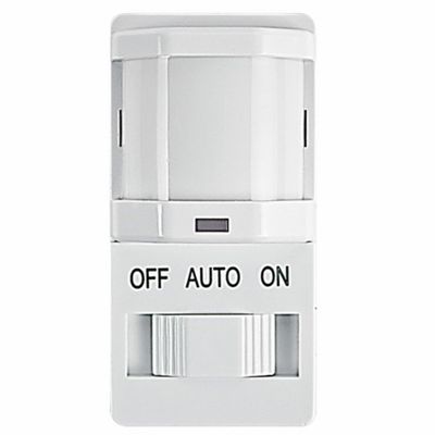 Intermatic IOS-DSIF-WH Motion Sensor, White - Automated Lighting Control with Adjustable Time Delay, Compatible with Lutron Caseta Home Automation Devices - Energy-Efficient & Reliable Performance