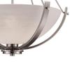 Casual Mission 3-Light Chandelier in in Brushed Nickel with White Lined Glass view 4