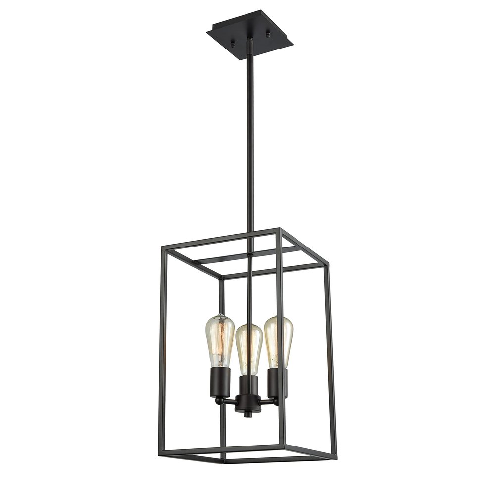 Thomas Lighting Williamsport 10 inch Wide 3-Light Chandelier in Oil Rubbed Bronze