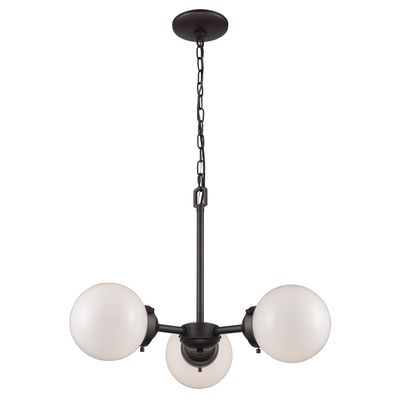 Thomas Lighting Beckett 22 inch Wide 3-Light Chandelier in Oil Rubbed Bronze