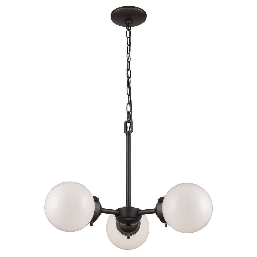 Thomas Lighting Beckett 22 inch Wide 3-Light Chandelier in Oil Rubbed Bronze