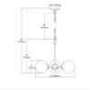 Thomas Lighting Beckett 22 inch Wide 3-Light Chandelier in Oil Rubbed Bronze view 3