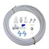 Lemoy Fridge Connection and Ice Maker Kit for Reverse Osmosis Water Systems, 16 feet 1/4 inch Tubing with 1/4 inch Push-In and Compression Fittings (white) view 1