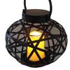 Garden Sunlight Metal Rattan Oval Solar Lantern Illuminate LED Candle Light Garden Decoration Home Patio Deck Lawn Yard Dcor view 1