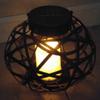 Garden Sunlight Metal Rattan Oval Solar Lantern Illuminate LED Candle Light Garden Decoration Home Patio Deck Lawn Yard Dcor view 2