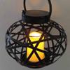 Garden Sunlight Metal Rattan Oval Solar Lantern Illuminate LED Candle Light Garden Decoration Home Patio Deck Lawn Yard Dcor view 3