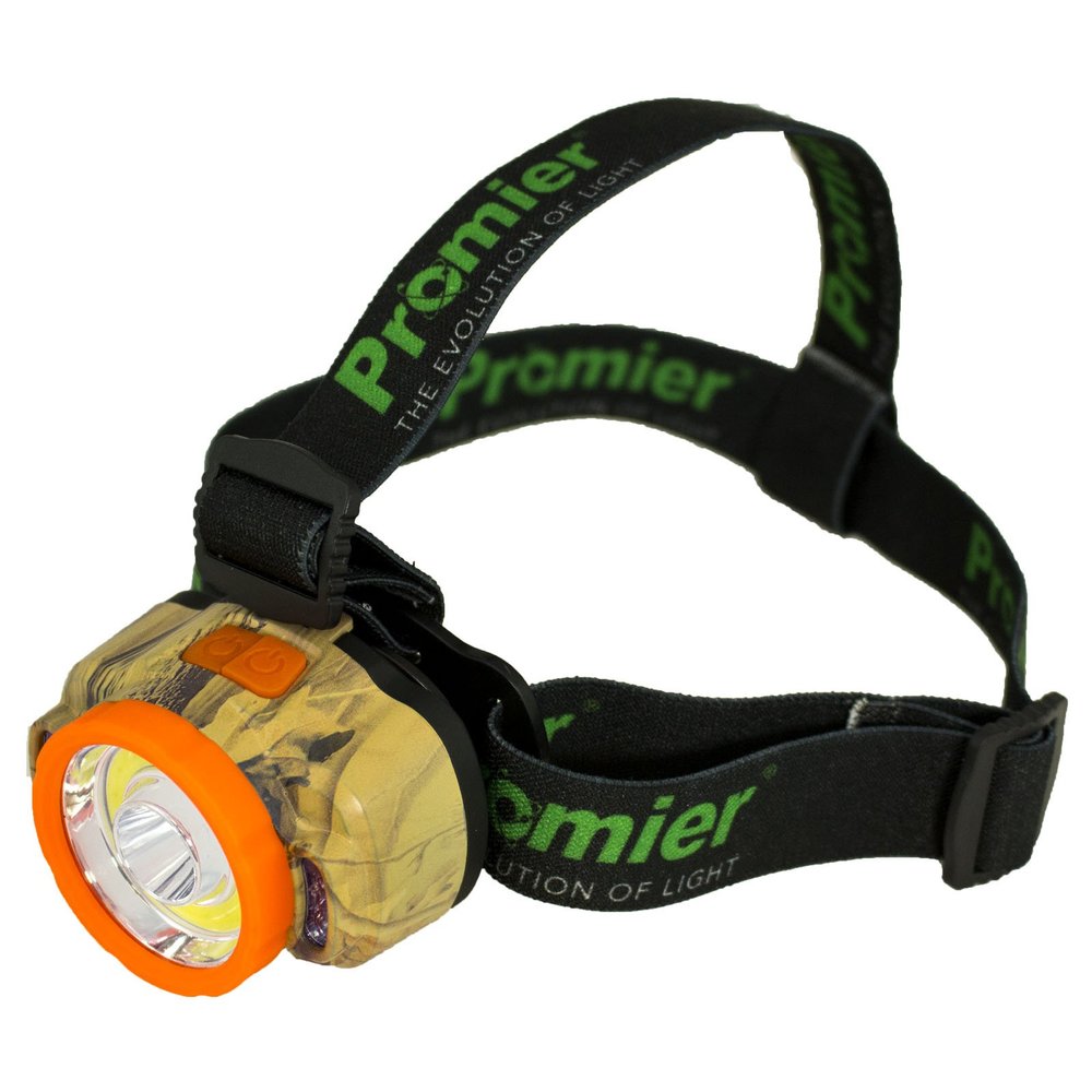 Promier 450 Lum Camo Headlamp 7 Mode 3aaa Batteries HFCOBFLD824