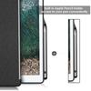 ProCase for iPad Pro 12.9 2017/2015 Companion Back Cover Case, with Pencil Holder for iPad Pro 12.9 Inch (Both 2017 and 2015 Models), Match for Smart Keyboard and Smart Cover -Black view 3