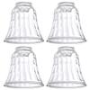 Ceiling Fan Light Covers, Ceiling Fan Globes Replacement Glass, Light Fixture Replacement Glass, Dysmio Lighting Replacement Shade Height: 4.75", Depth: 4.75", Width: 4.9" Fitter Size 2.25", 4 Pack view 1