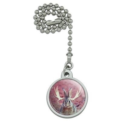 GRAPHICS & MORE Jackalope Realistic Ceiling Fan and Light Pull Chain