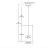 Elk Home Williamsport Dining Room Chandelier, 3-Light Transitional Hanging Ceiling Light Fixture, Brushed Nickel, 10 Inch Wide view 4