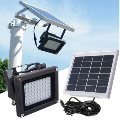 yunli 54 LED Solar Power Dusk-to-Dawn Sensor Lights Outdoor Garden Pathway Wall Security Light Solar Lawn Flood Lamps Waterproof