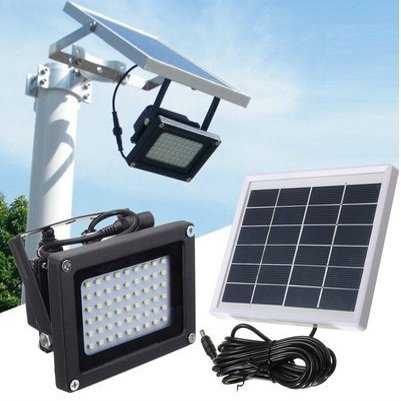 yunli 54 LED Solar Power Dusk-to-Dawn Sensor Lights Outdoor Garden Pathway Wall Security Light Solar Lawn Flood Lamps Waterproof