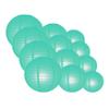 Quasimoon PaperLanternStore.com Round Paper Lanterns 12pcs Assorted Combo Party Pack - (12/10/8 Inch) Even Ribbing, Water Blue view 1