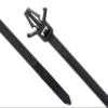 Secure 8 Inch UV Black Winged Push Mount Cable Ties for Cable Management & Organization  Durable, Easy Install for Home & Office  100 Pack view 2