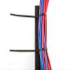 Secure 8 Inch UV Black Winged Push Mount Cable Ties for Cable Management & Organization  Durable, Easy Install for Home & Office  100 Pack view 3