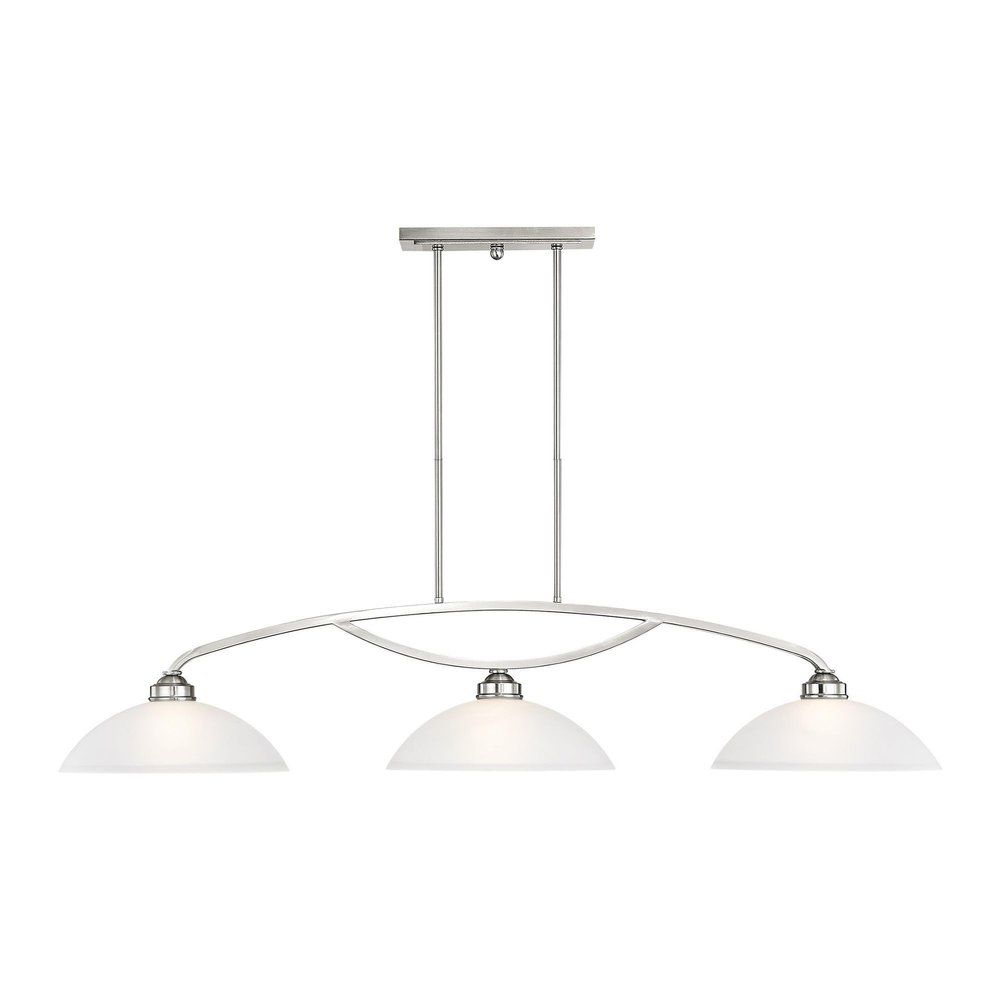 Livex Lighting 4224-91 Somerset Billiard/Island, 11.25x50.00x13.00, Silver