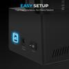 SABRENT USB 3.0 Dual Bay Hard Drive Docking Station & Cloner (EC-HD2B) view 4