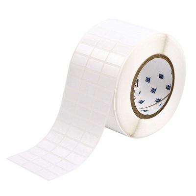 Brady THT-5-484-10 1" Width x 0.5" Height, B-484 Permanent Polyester, Gloss Finish White Thermal Transfer Printable Label (10000 per Roll)