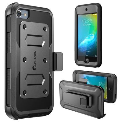 i-Blason Armorbox Case Designed for iPod Touch 7/6/5, Full Body Case with Built-in Screen Protector for Apple iPod Touch 5th/6th/7th Generation, Black