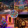 LALAPAO Solar String Lights Outdoor 2 Pack, Total 400 LED 144Ft, Multicolor view 2