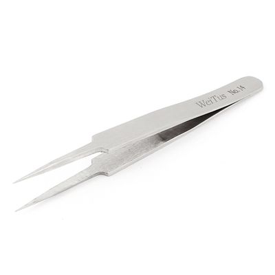 uxcell Stainless Steel Anti Static Needle Tip Straight Tweezer