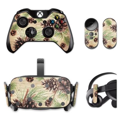 MightySkins Skin Compatible with Oculus Rift CV1 Pine Collage | Protective, Durable, and Unique Vinyl Decal wrap Cover | Easy to Apply, Remove, and Change Styles | Made in The USA