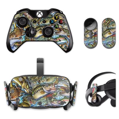 MightySkins Skin Compatible with Oculus Rift CV1 Action Fish Puzzle | Protective, Durable, and Unique Vinyl Decal wrap Cover | Easy to Apply, Remove, and Change Styles | Made in The USA