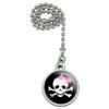 Skulls Crossbones Daughter Stick Figure Family Girl Pink Bow Ceiling Fan view 1
