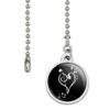 GRAPHICS & MORE Treble Bass Clef Heart Music Black Ceiling Fan and Light Pull Chain view 2