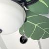 GRAPHICS & MORE Treble Bass Clef Heart Music Black Ceiling Fan and Light Pull Chain view 3