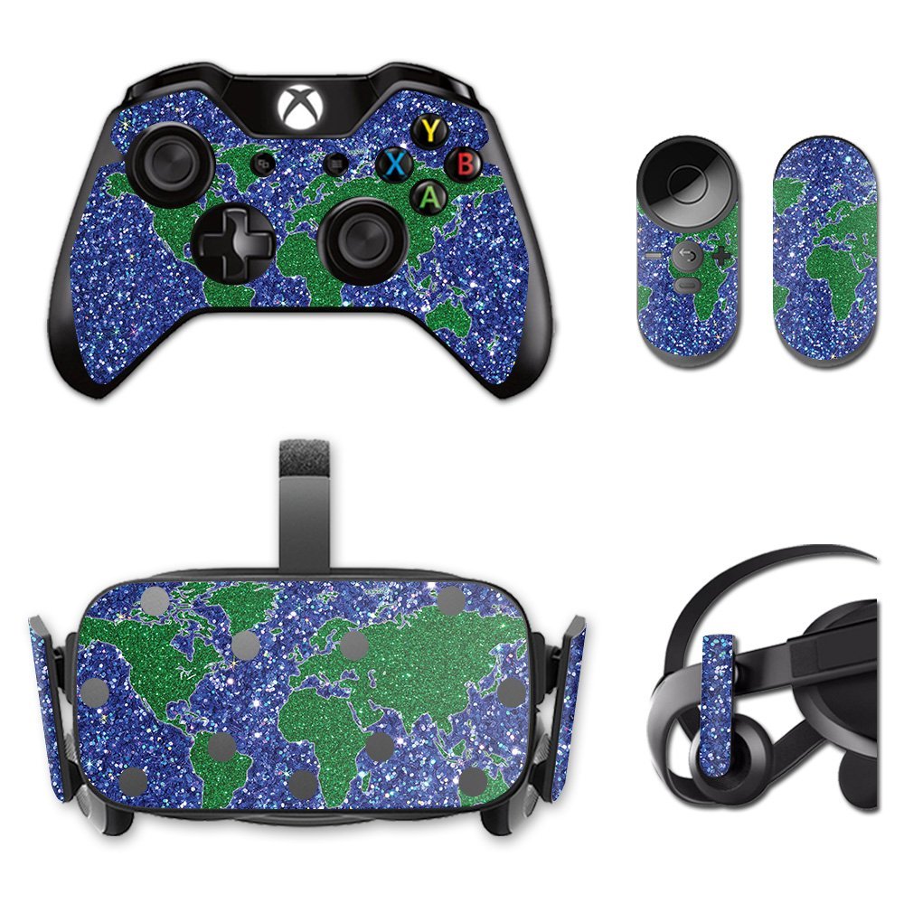 MightySkins Skin Compatible with Oculus Rift CV1 Bling World | Protective, Durable, and Unique Vinyl Decal wrap Cover | Easy to Apply, Remove, and Change Styles | Made in The USA
