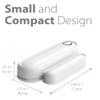 Fosmon 4 Pack WaveLink 51018HOM Add-On Door Contact Sensor Unit (No Receiver) - White view 3